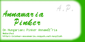 annamaria pinker business card